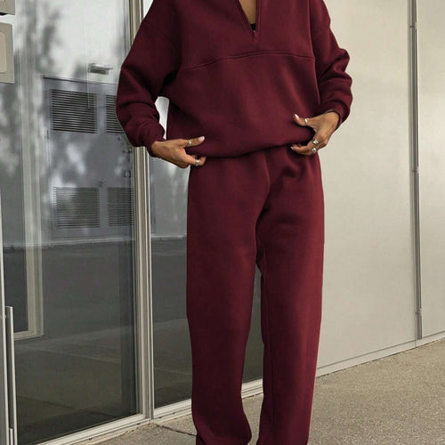 Ladies high quality zip-up sweatshirt with high collar Amarae