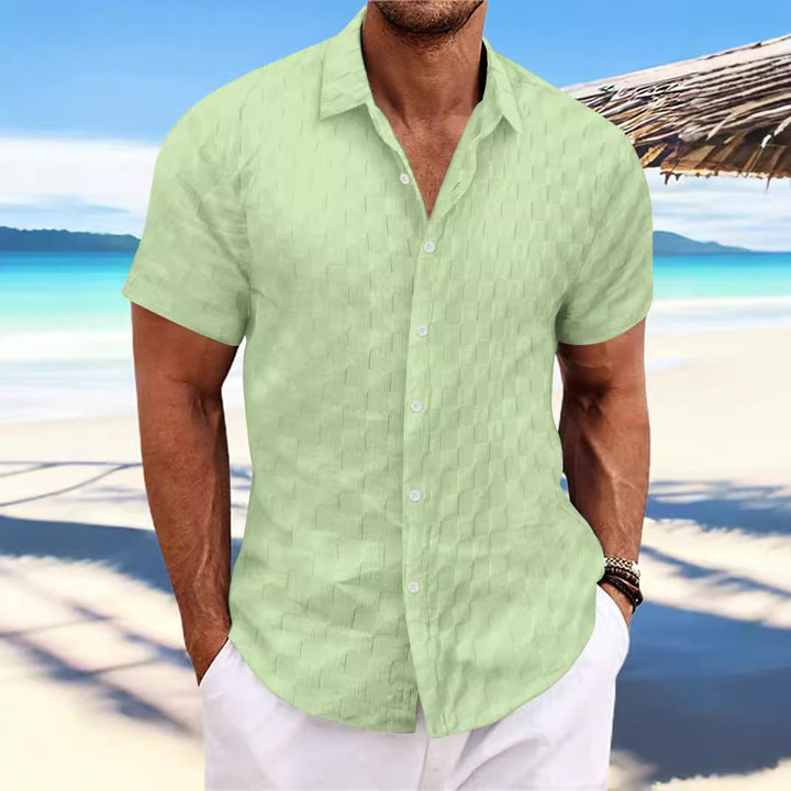 Structured short sleeve leisure shirt for men Amarae