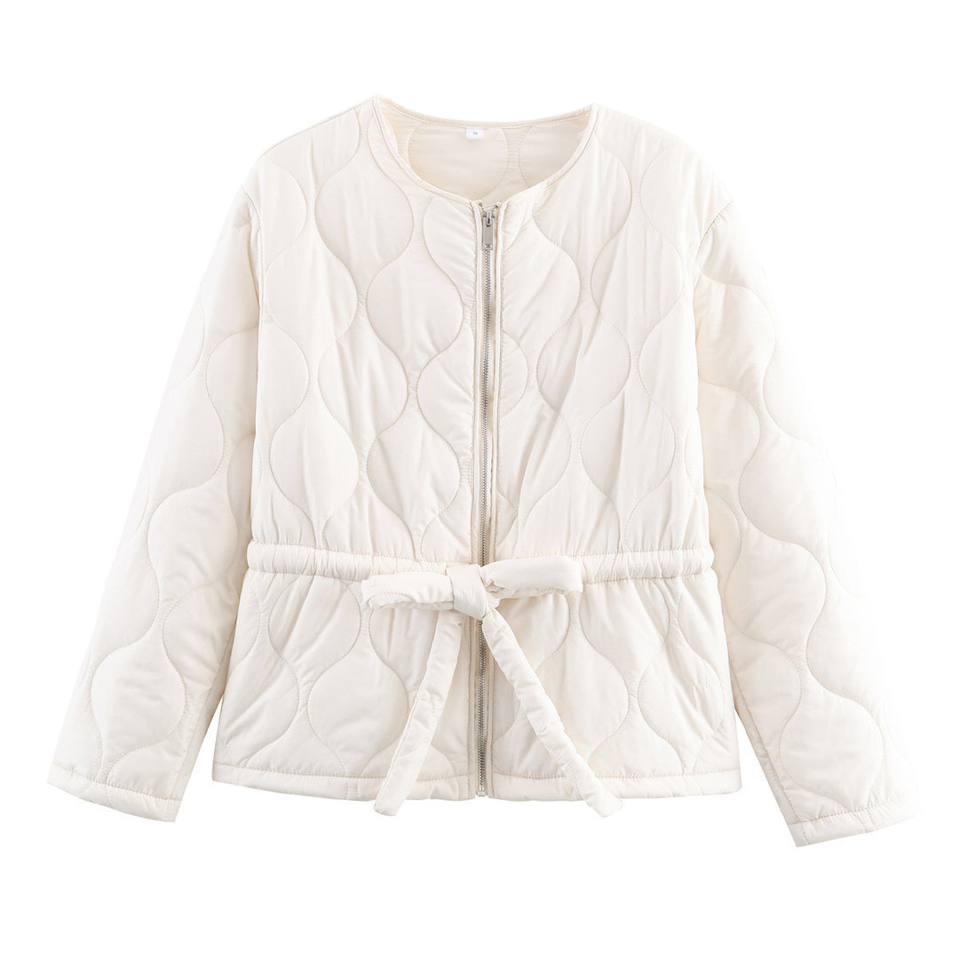Quilted casual jacket for women with waist belt Lune London