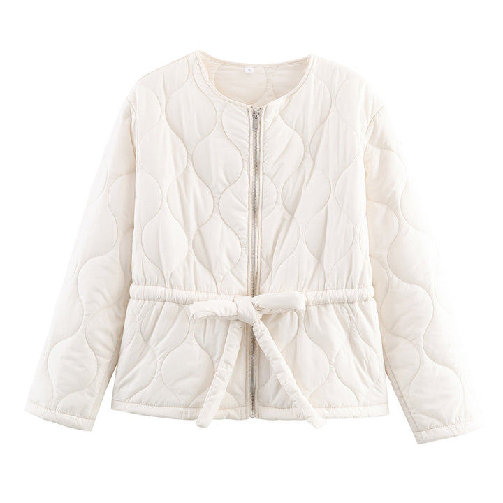 Quilted casual jacket for women with waist belt Lune London