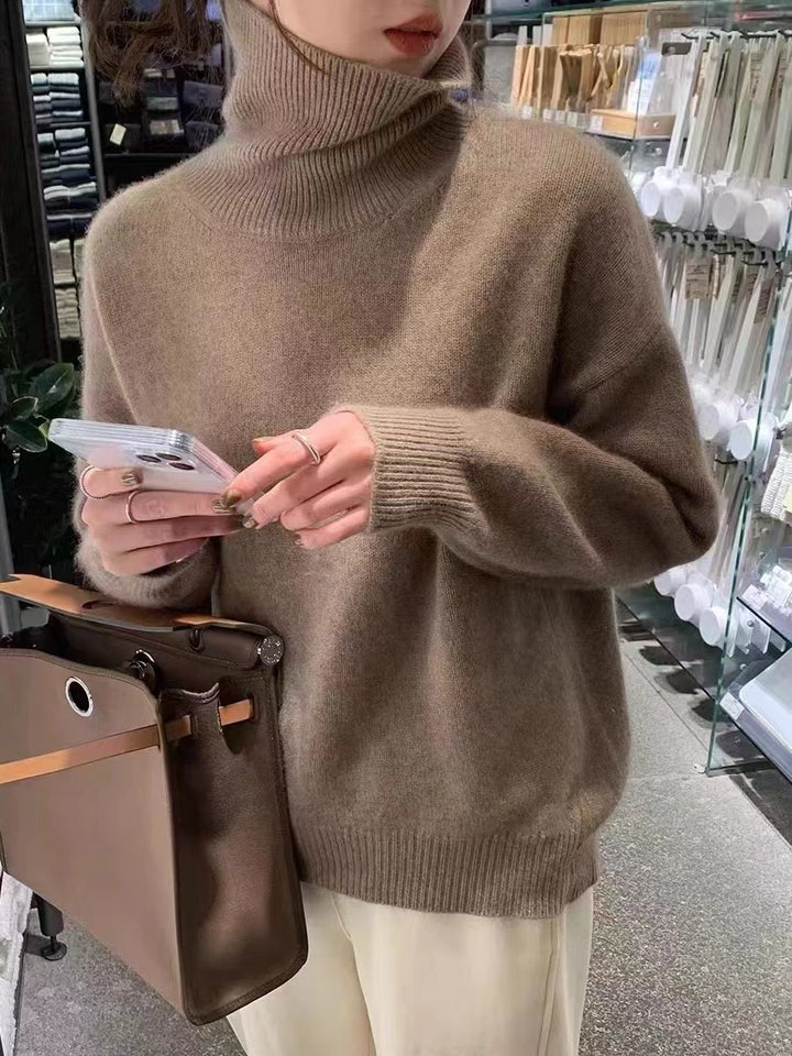 Sweater women with high collar Lune London