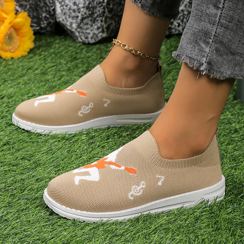 Breathable Slip-On Sneakers for Women with Elastic Upper Amarae