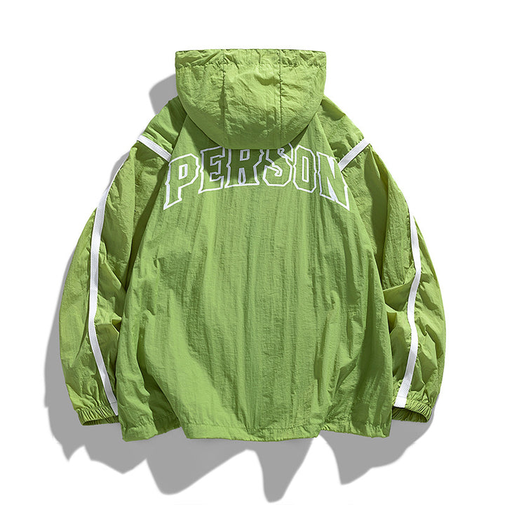 Casual windbreaker jacket for men with adjustable hood Amarae