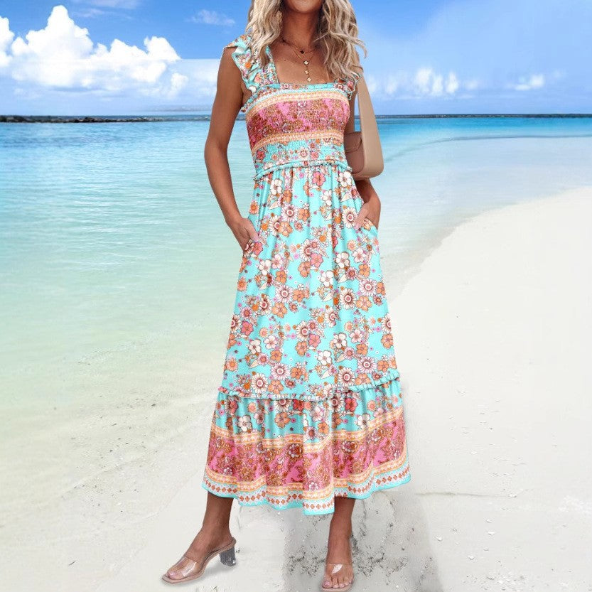 Lune London printed maxi dress too bohemian for women