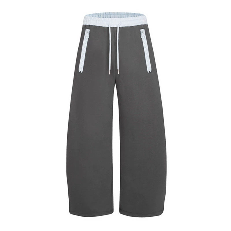 Ladies wide lounge pants with high comfort waistband, drawstring and zip pockets Amarae