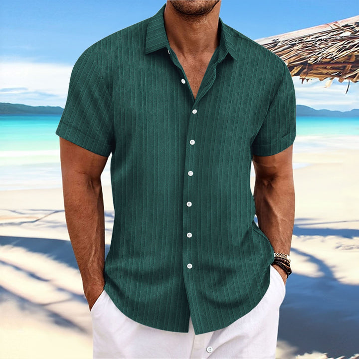 Casual short-sleeved striped shirt for men Amarae