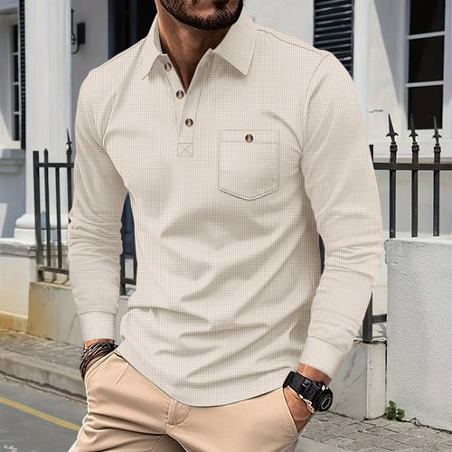 Men's Long Sleeve Polo Amarae