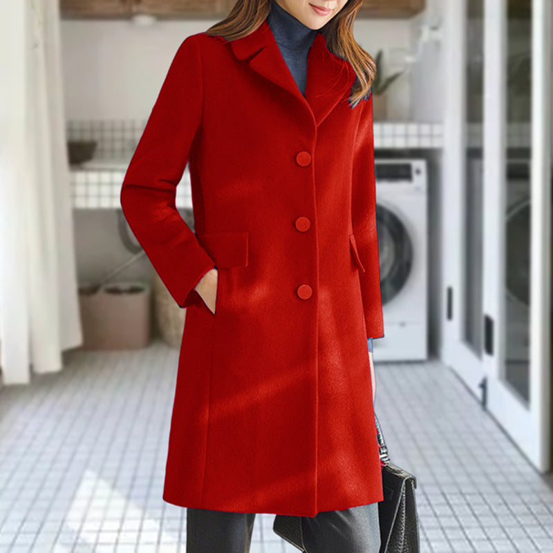 Ladies classic wool coat Lune London