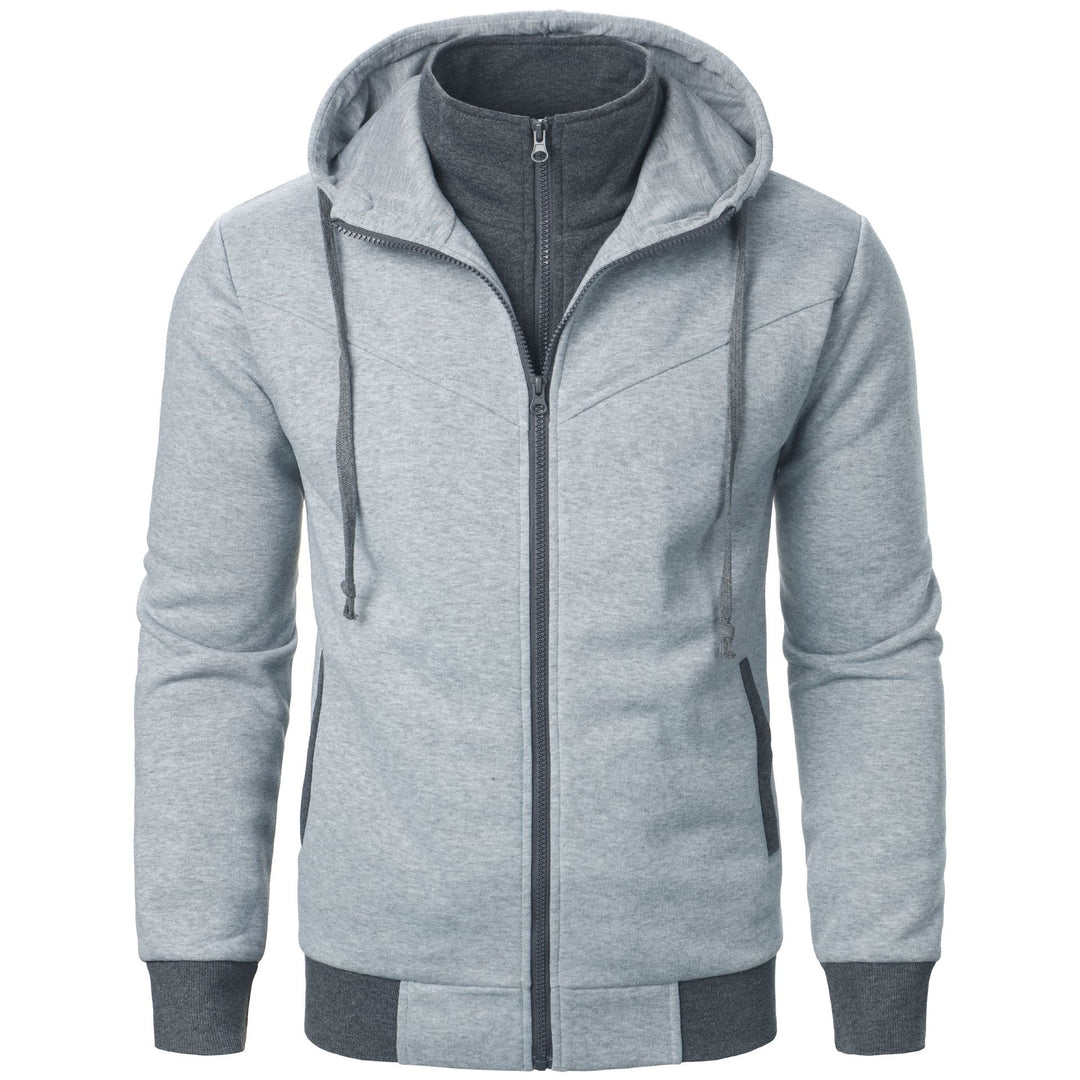 Men's sporty hooded jacket with double-layer design and modern accents Lune London