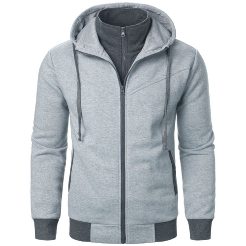 Men's sporty hooded jacket with double-layer design and modern accents Amarae