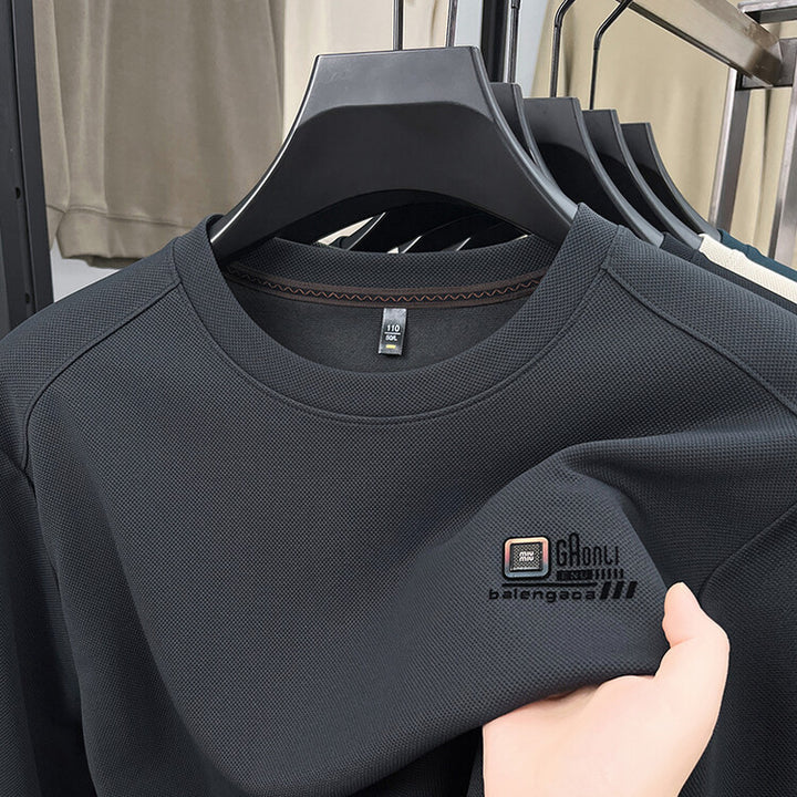 Men's long-sleeve sweatshirt in structured fabric with the stylish logo Lune London