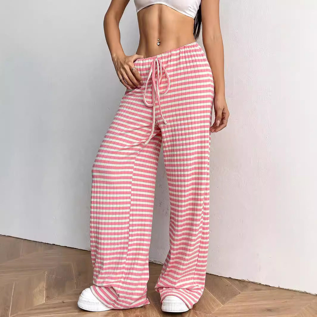 Comfortable lounge pants for women with a loose fit and adjustable drawstring Lune London