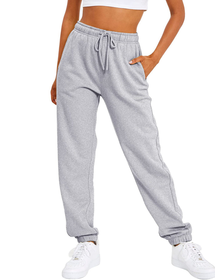 Women’s sporty leisure pants with elastic waistband and high-waisted cut Chic & Stil