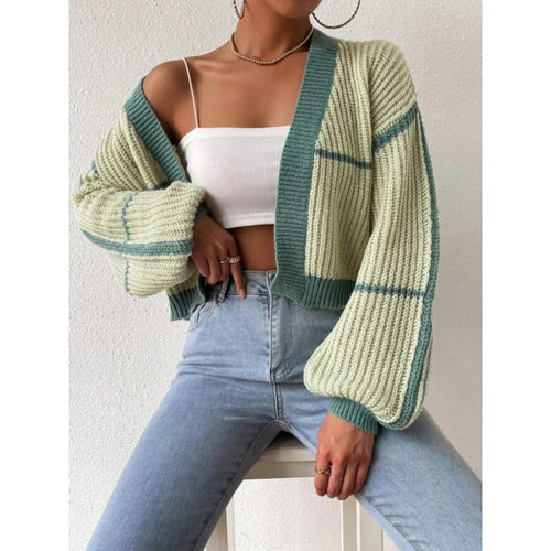 Ladies Large knitted cardigan with voluminous sleeves Amarae