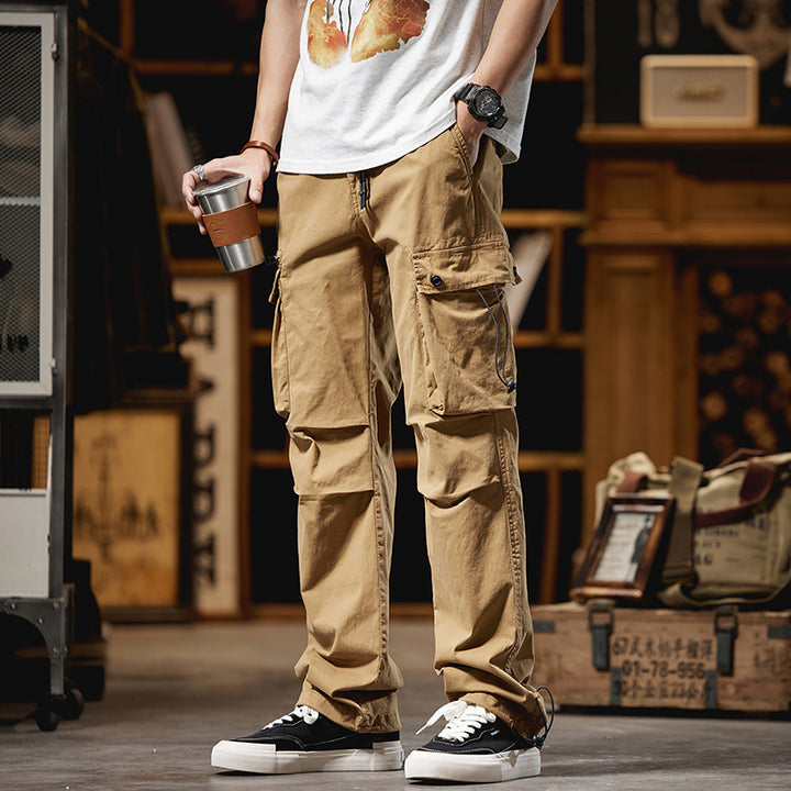 Men's cargo style pants with multiple pockets Lune London