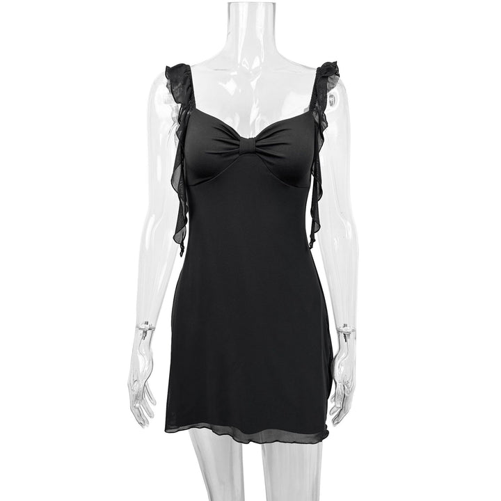 Women Elegant Strapless Mini Dress with Sophisticated Bow Detail Lune London