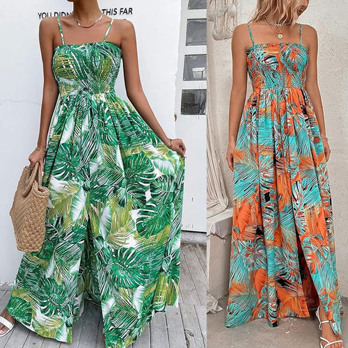 Maxi dress for women with adjustable spaghetti straps Amarae