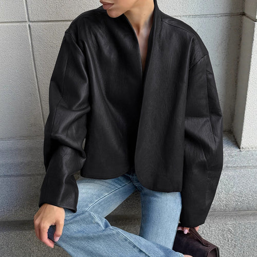 Timeless leather jacket for women Amarae