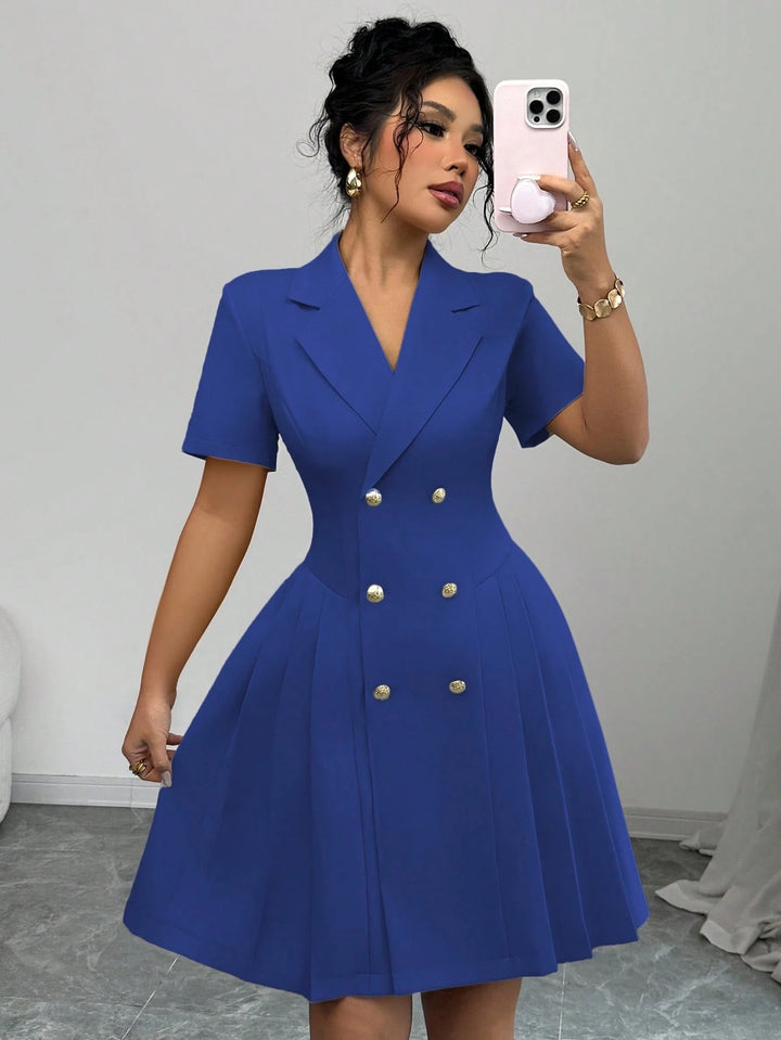 Lune London Double-breasted A-line Dress for Women