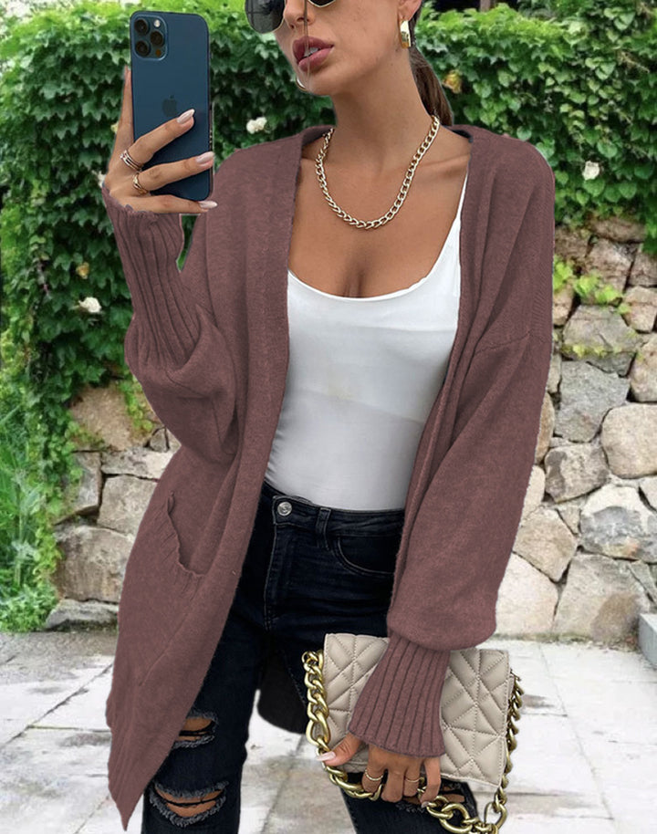 Ladies Chunky Knit Cardigan Lune London
