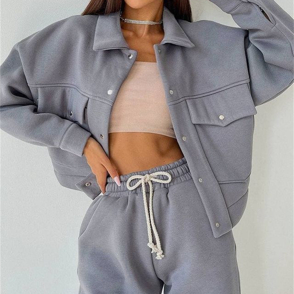 Women's sporty leisure set with a trendy jacket and comfortable joggers Lune London