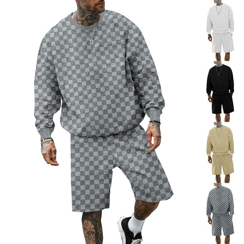 Amarae casual sweatshirt and shorts set for men