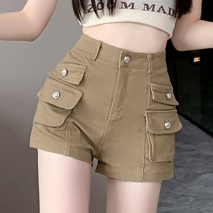 Utility shorts for women with practical pockets and high waist Lune London