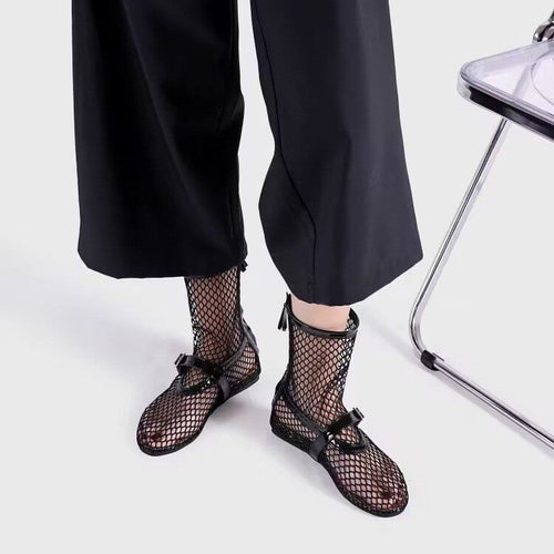 Mesh boots for women with fashionable accents and comfortable lining Amarae