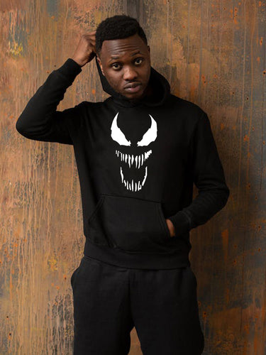 Men's hoodie with striking monster print Amarae