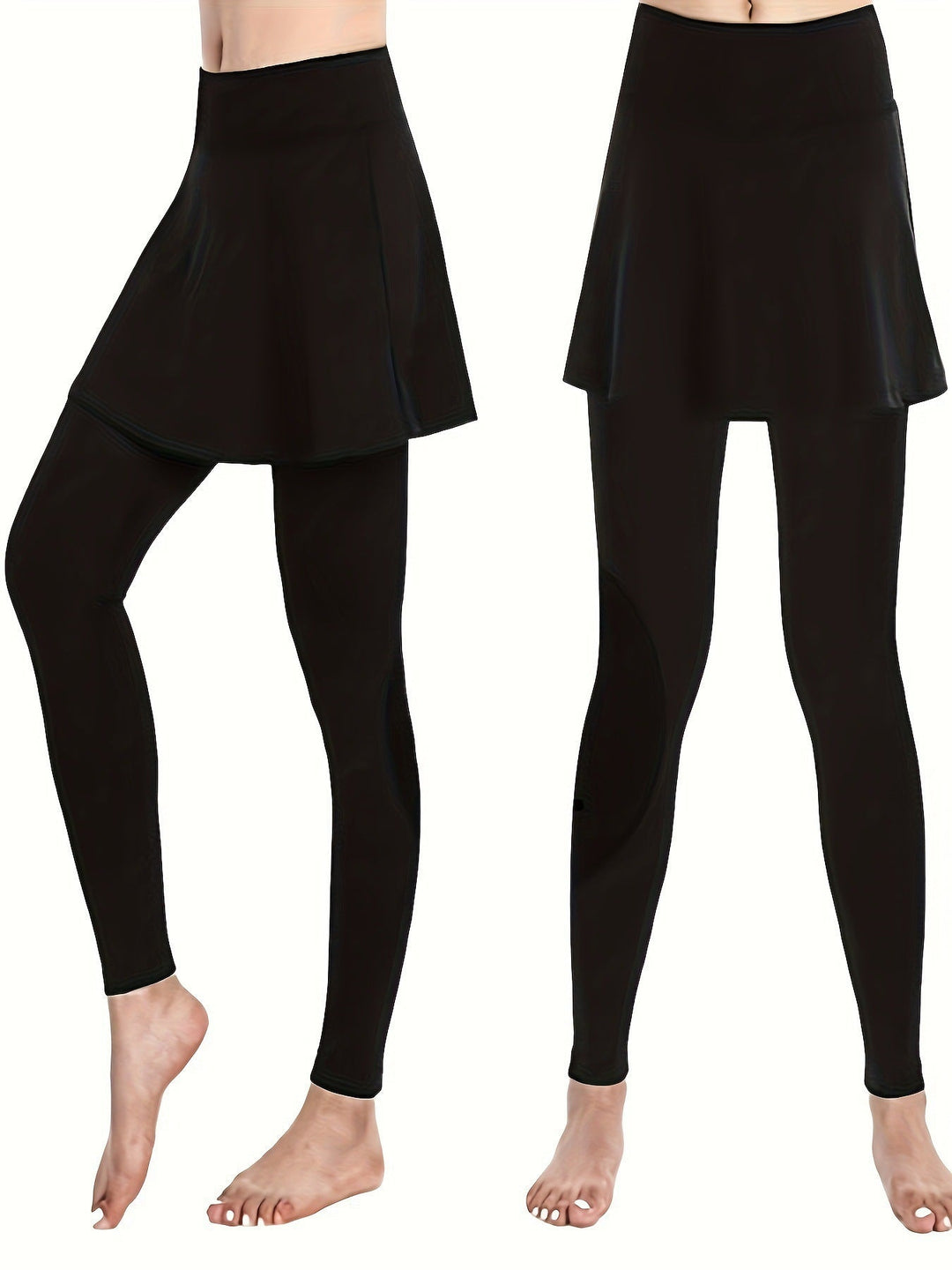 Women Leggings with Integrated Skirt Cut Lune London