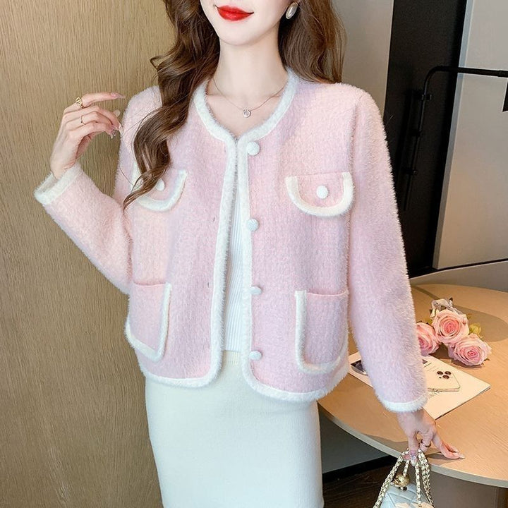 Cardigan en boucle souple pour femmes avec poches Chic & Stil