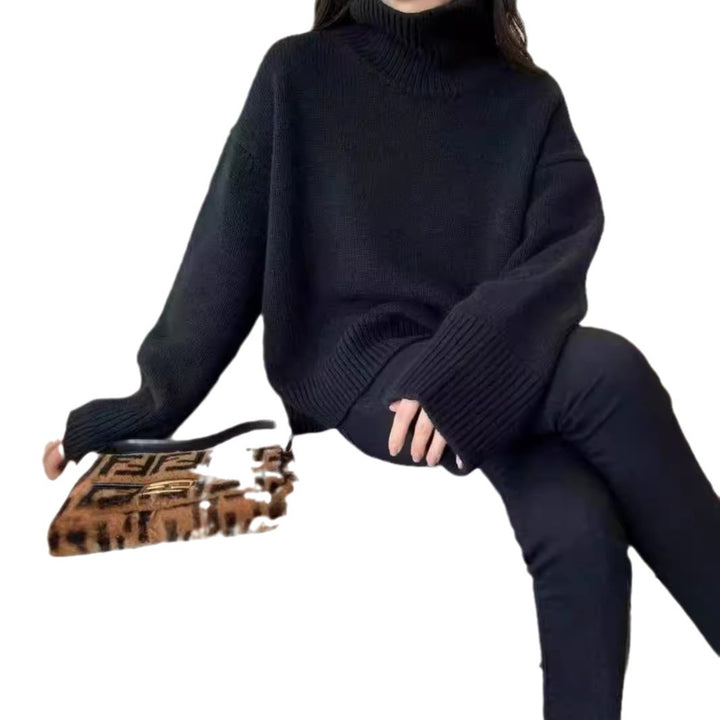 Sweater women with high collar Lune London
