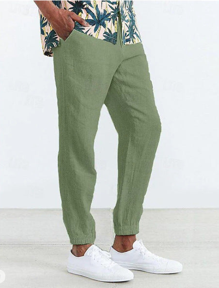 Casual chino pants for men with elastic waist and side pockets Lune London