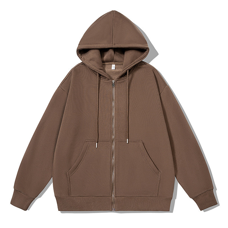 Women's zip hoodie with practical pockets and soft inner lining Chic & Stil