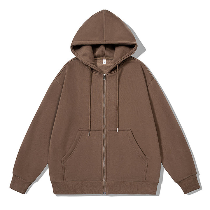 Women's zip hoodie with practical pockets and soft inner lining Chic & Stil