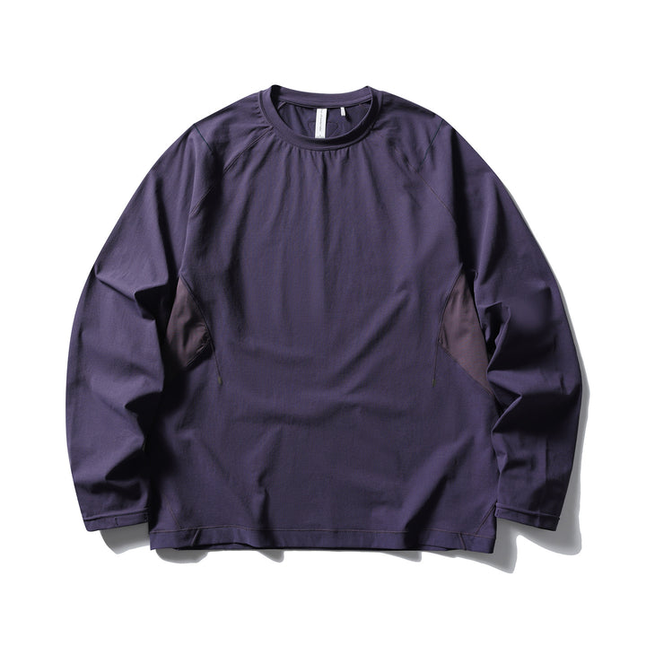Unisex Technical Longsleeve Sweatshirt with raglan sleeves, mesh inserts and drawstring hem Amarae