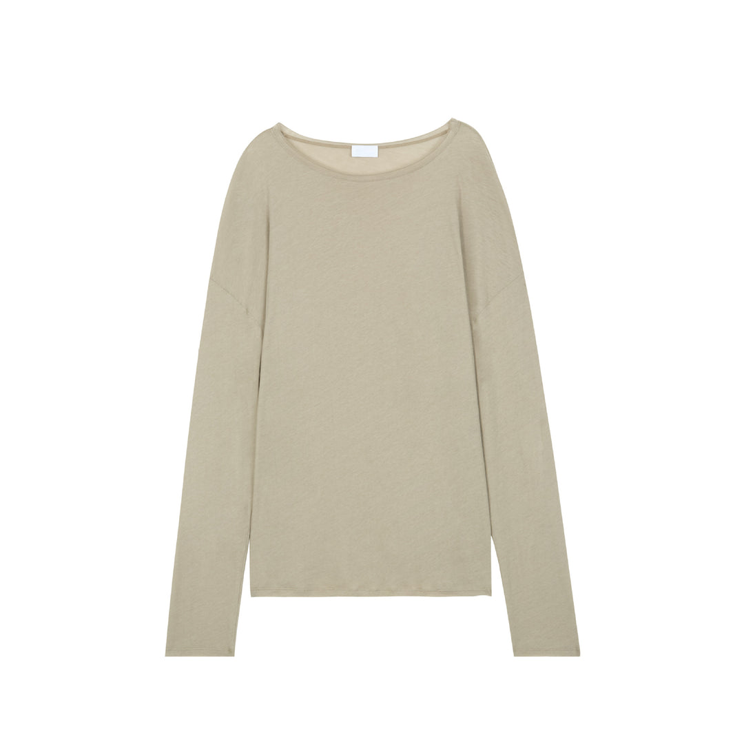 Chemise décontractée pour femme à manches longues en mélange de coton de haute qualité Chic & Stil