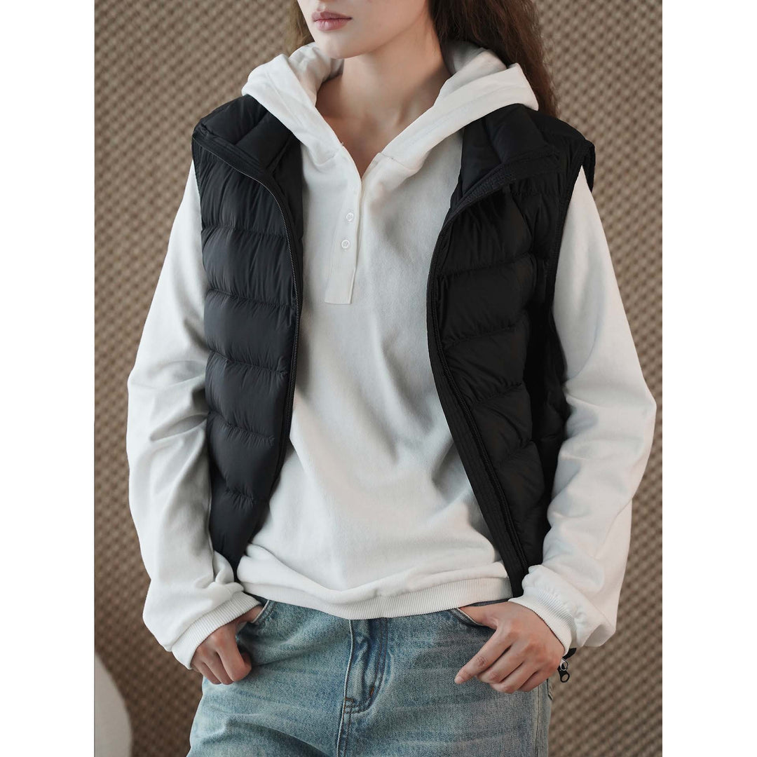 Women Lightweight Quilted Thermal Vest with High Collar Amarae