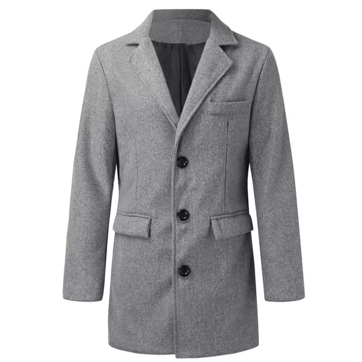 Men's Elegant Winter Coat with Classic Lapels Lune London