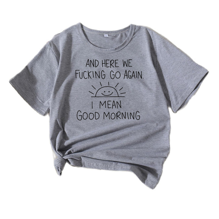 Graphic quote t-shirt women relaxed fit Lune London