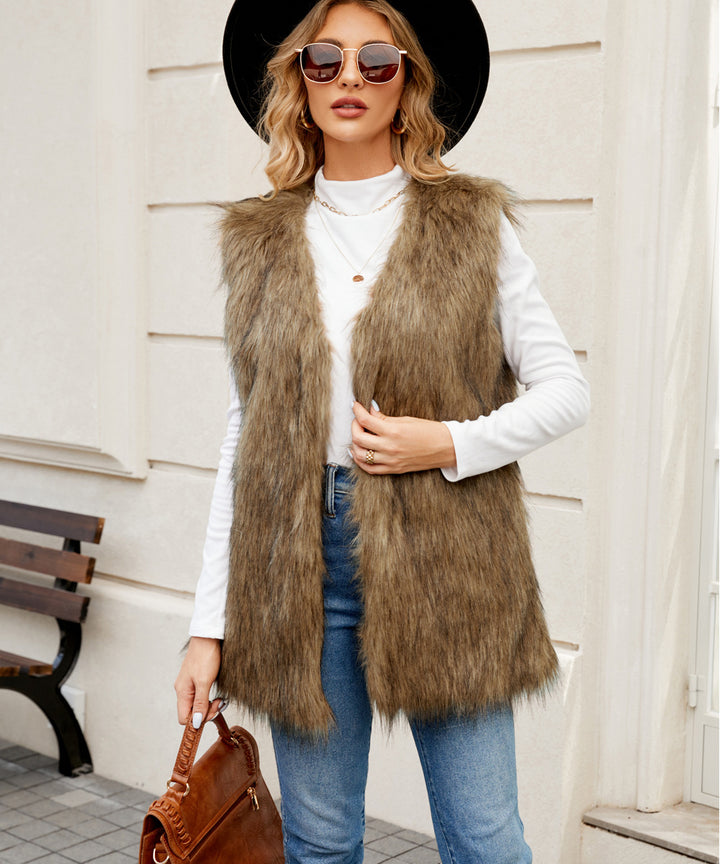 Ladies High Quality Faux Fur Jacket Lune London