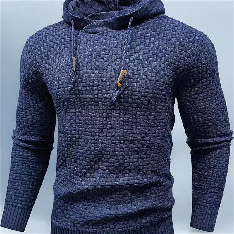 Men's hoodie with textured design Lune London