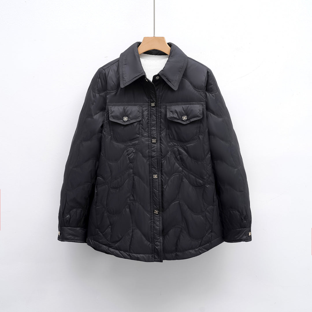 Ladies quilted outdoor jacket with pockets and comfortable fit Amarae