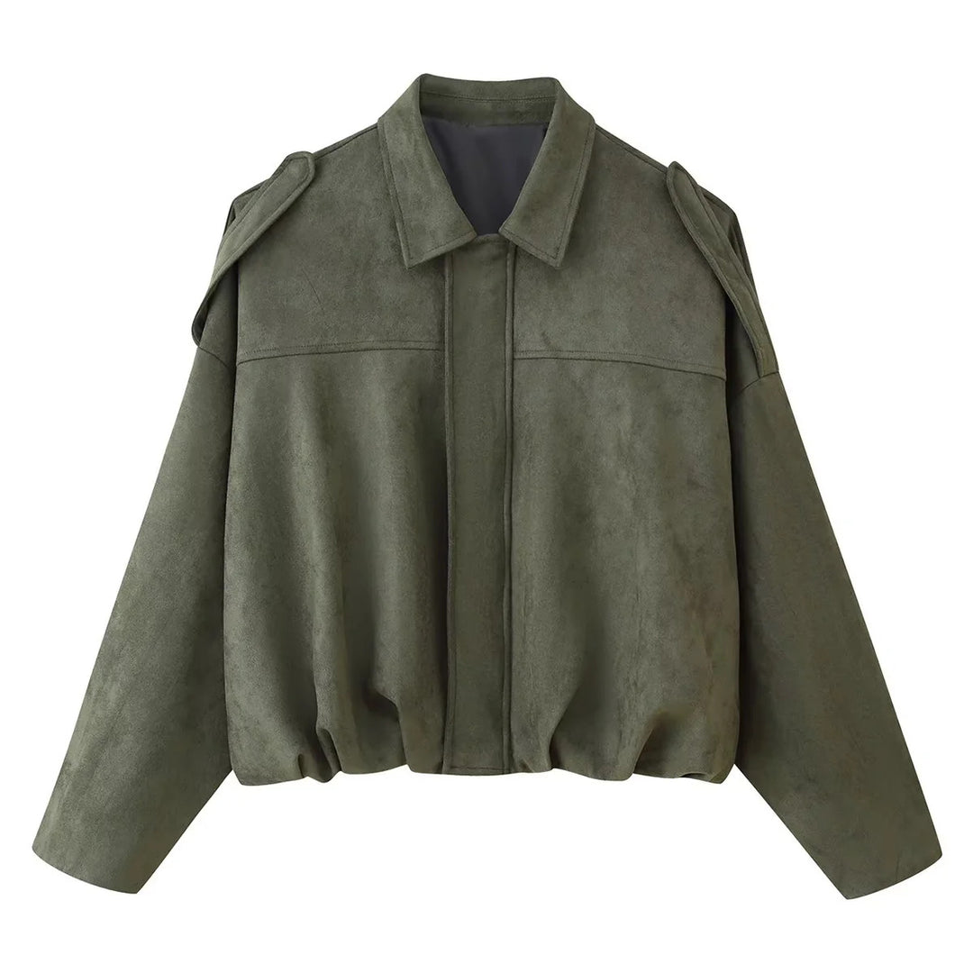 Ladies' pilot jacket with trendy oversized cut and widened shoulders Lune London