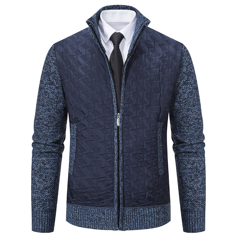 Men's stylish knitted vest with quilted design Lune London