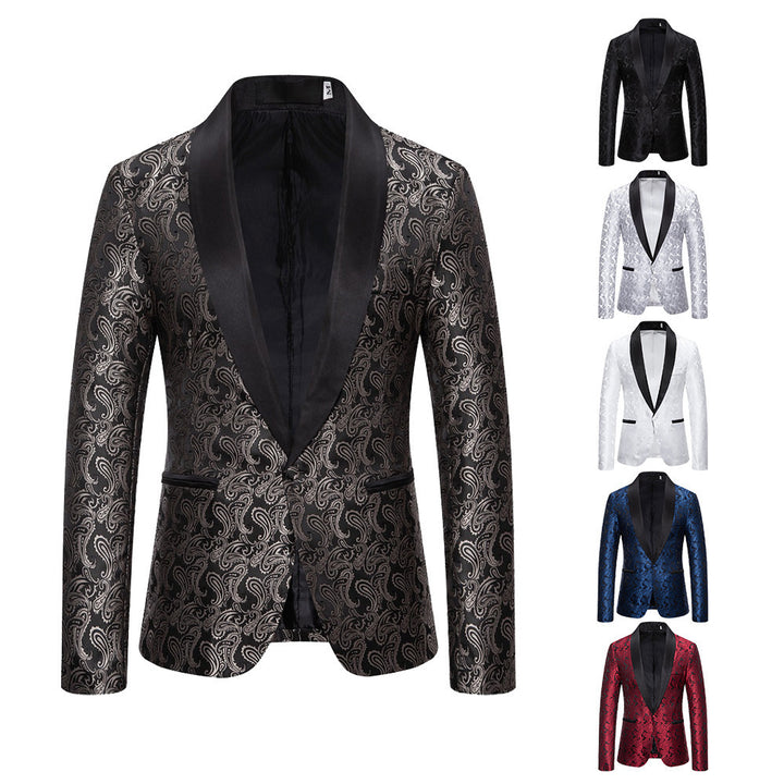 Elegant tuxedo blazer for men with luxurious paisley pattern Lune London