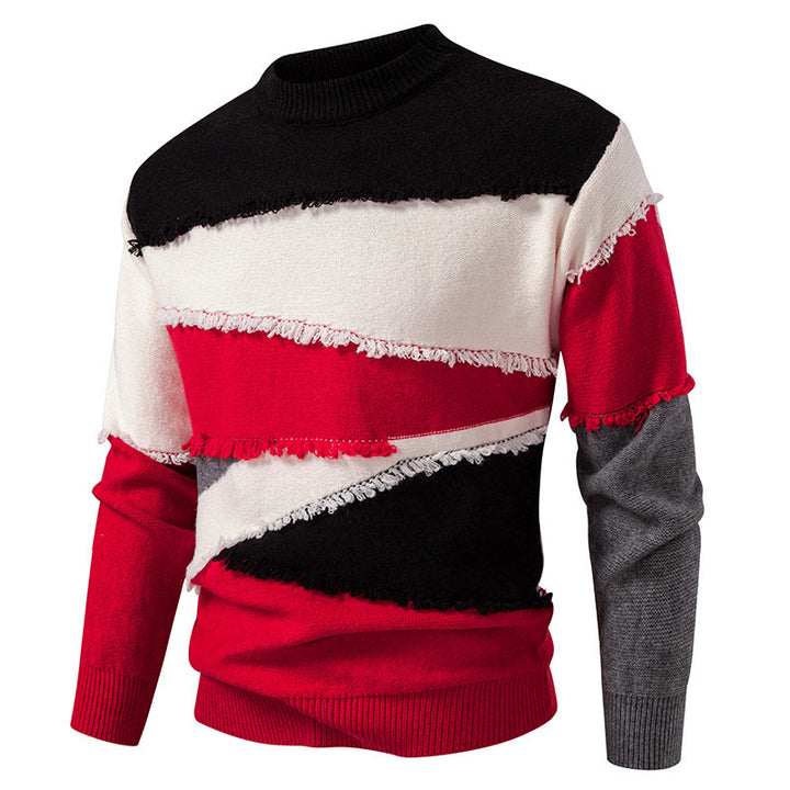 Fashionable men's sweater with a unique fringe design Lune London