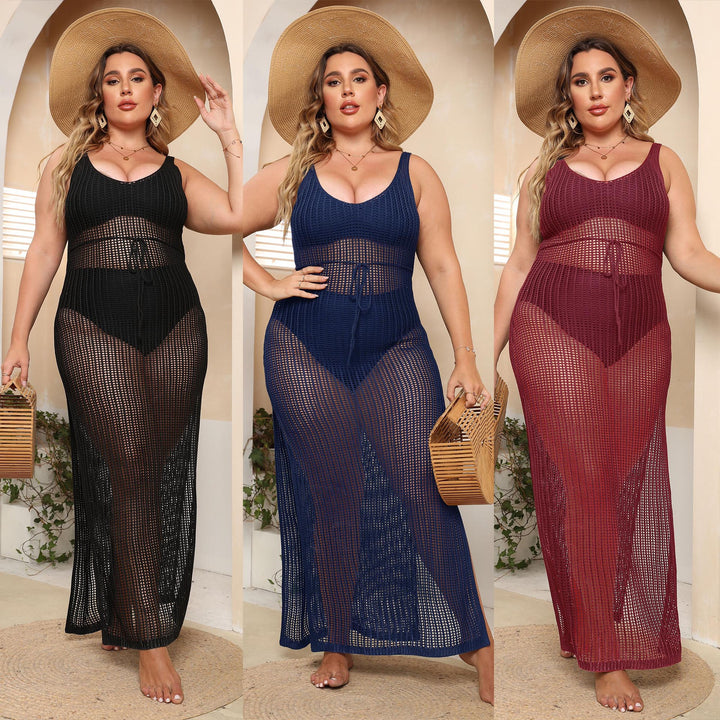 Chic and Stylish Women’s Transparent Crochet Maxi Dress