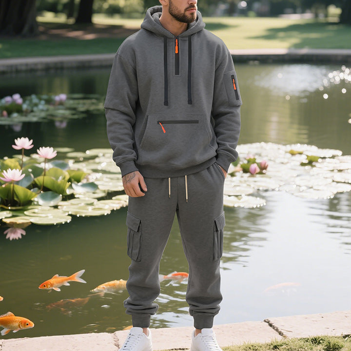 Men's sporty hoodie and cargo pants set Lune London