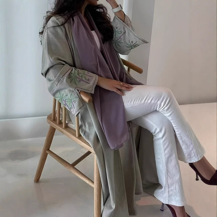 Ladies elegant Kaftan jacket with elaborate embroidery details Lune London